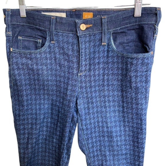 Anthropologie Pilcro And The Letterpress Hounds Tooth Skinny Jeans Size 31 - Picture 3 of 11